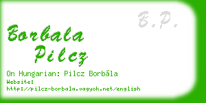borbala pilcz business card