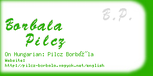 borbala pilcz business card